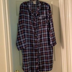 😴 Plaid Men’s Sleep Shirt💙
